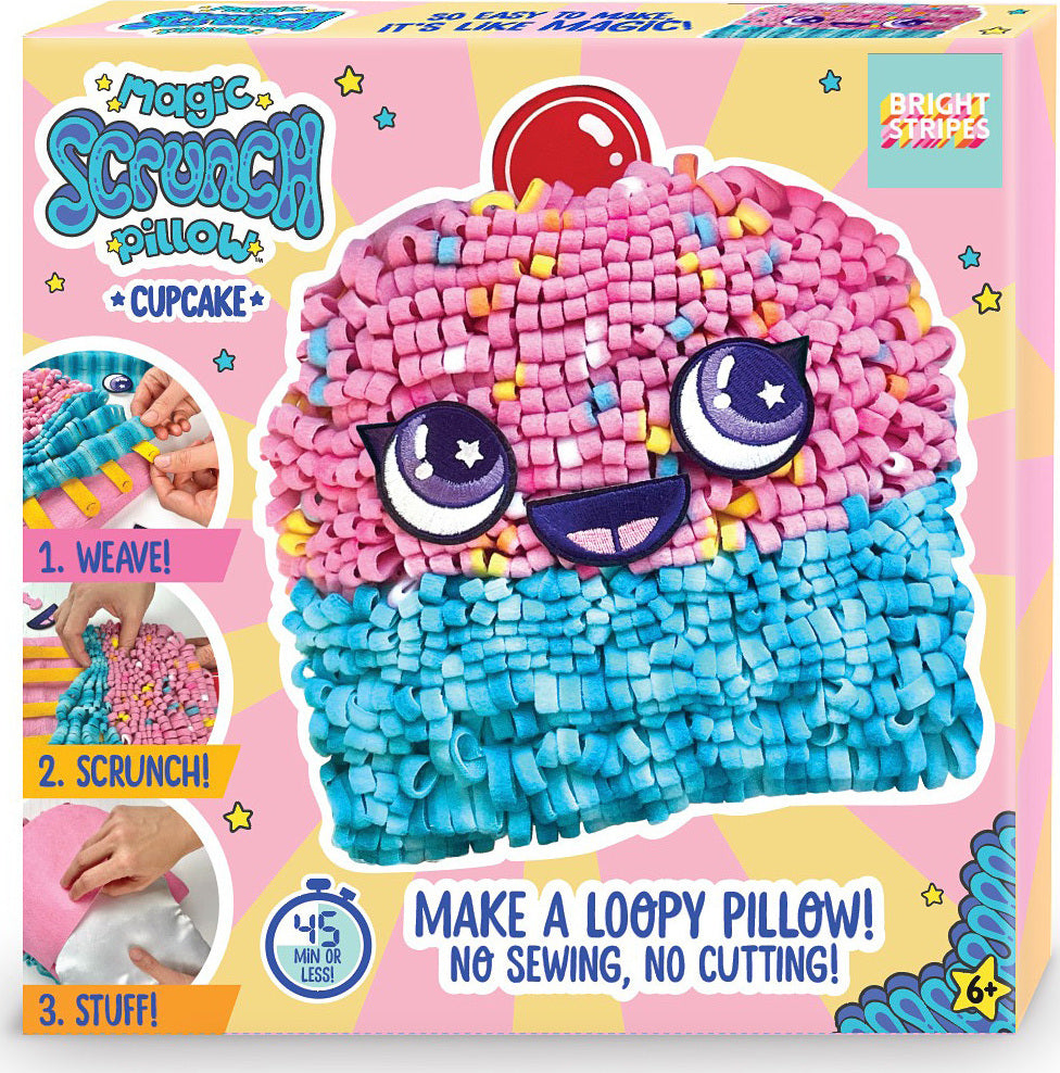 Magic Scrunch Pillow- Cupcake
