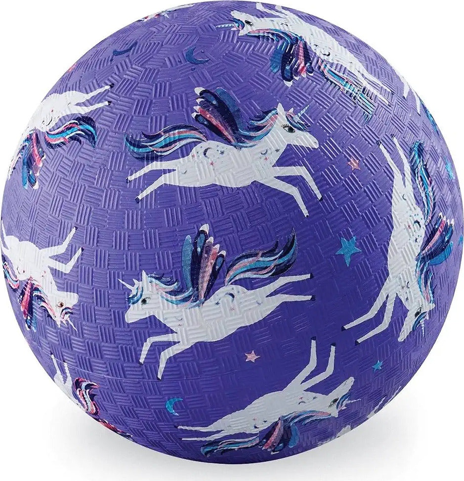 7" Purple Unicorn Playground Ball