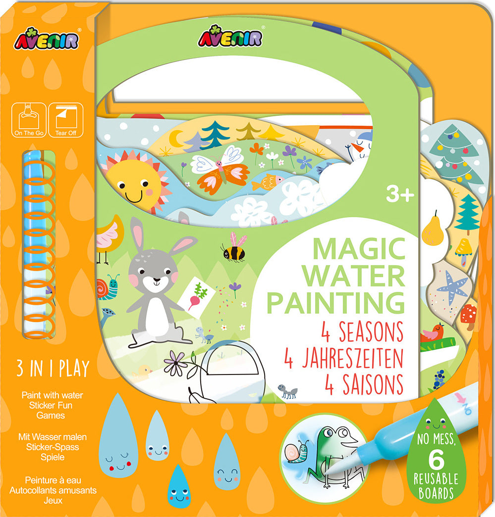Magic Water Painting - Book - 4 Seasons