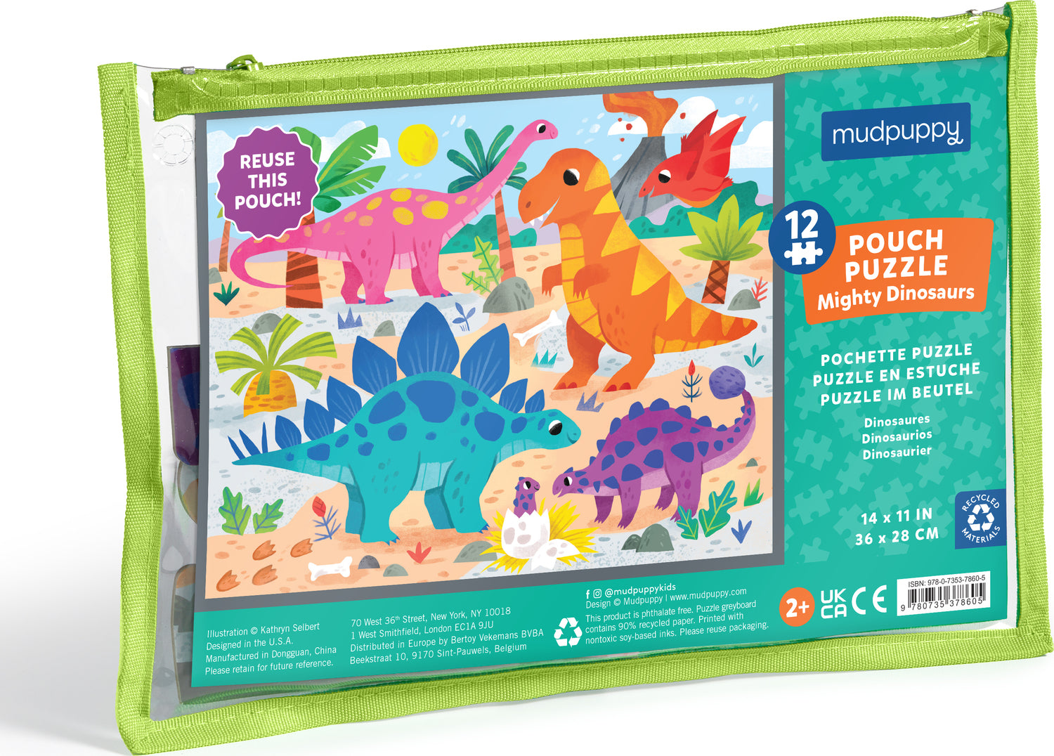 Mighty Dinosaurs 12 Piece Pouch Puzzle – The Toy Maven
