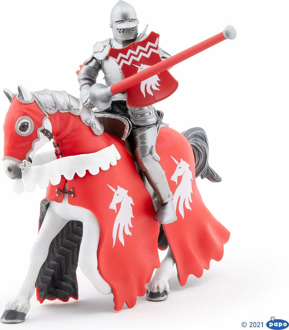 Papo France Horse of Unicorn Knight with Lance