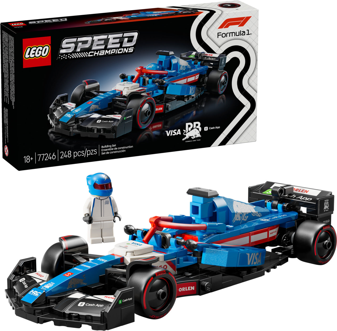 LEGO Speed Champions: Visa Cash App RB VCARB 01 F1® Race Car – The