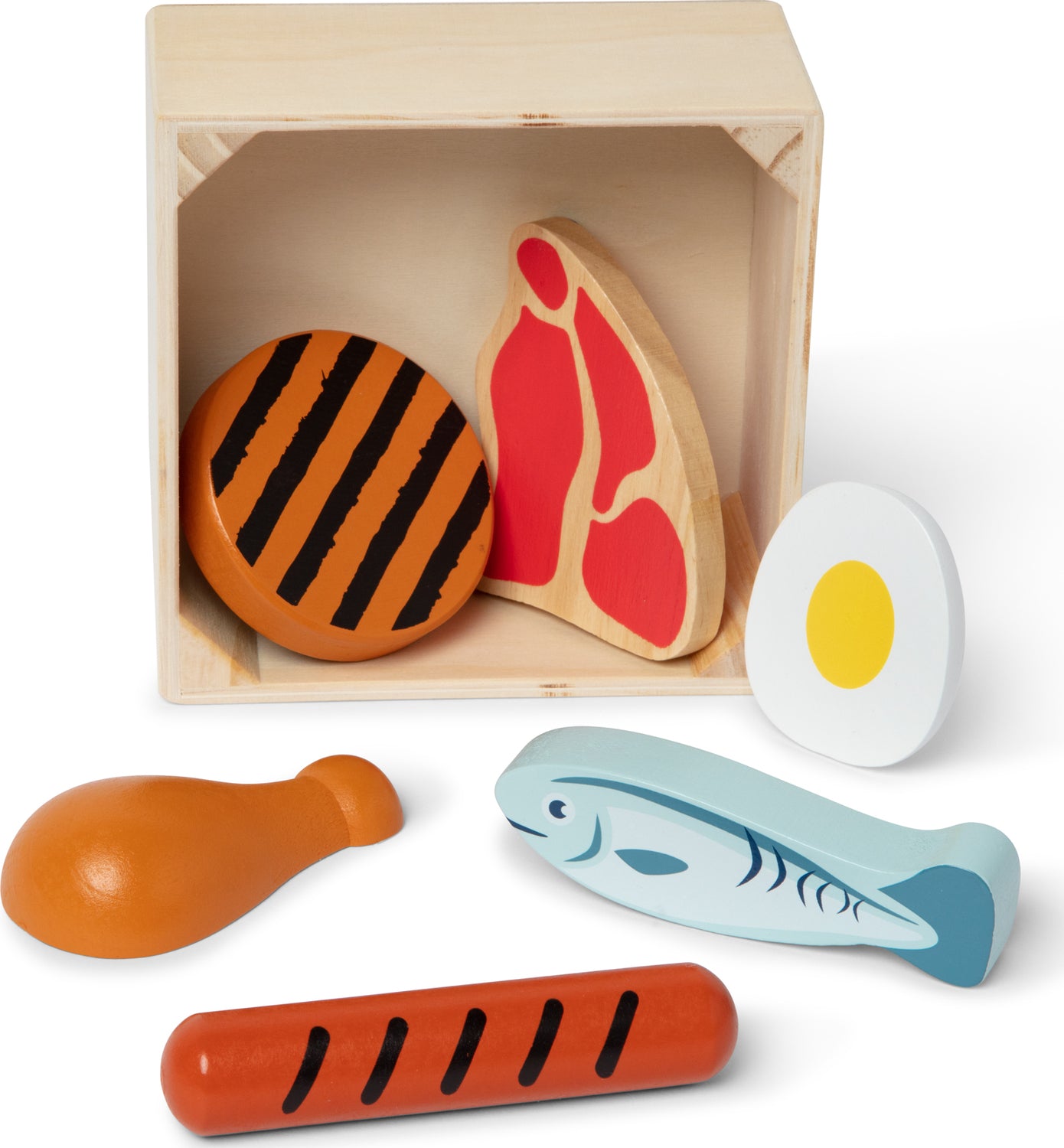 Wooden Food Groups Play Set Protein The Toy Maven