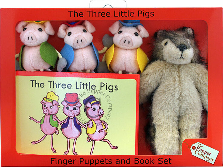 Traditional Story Sets Boxed Three Little Pigs Wolf Set