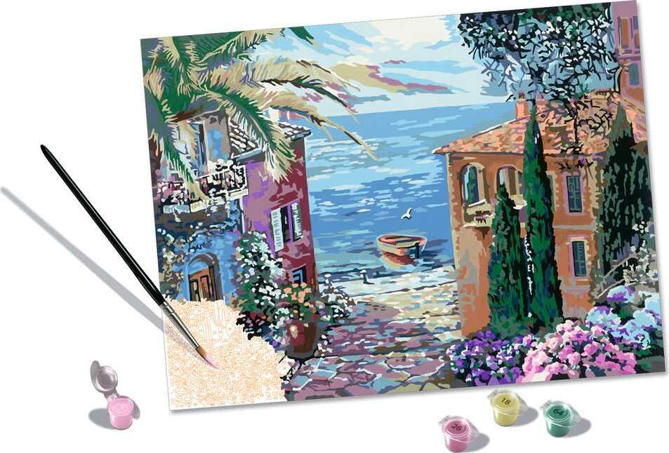 CreArt: Paint-By-Number Mediterranean Flair 12x16