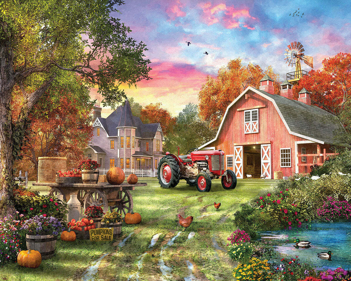 Farm Life - 1000 Piece - White Mountain Puzzles – The Toy Maven