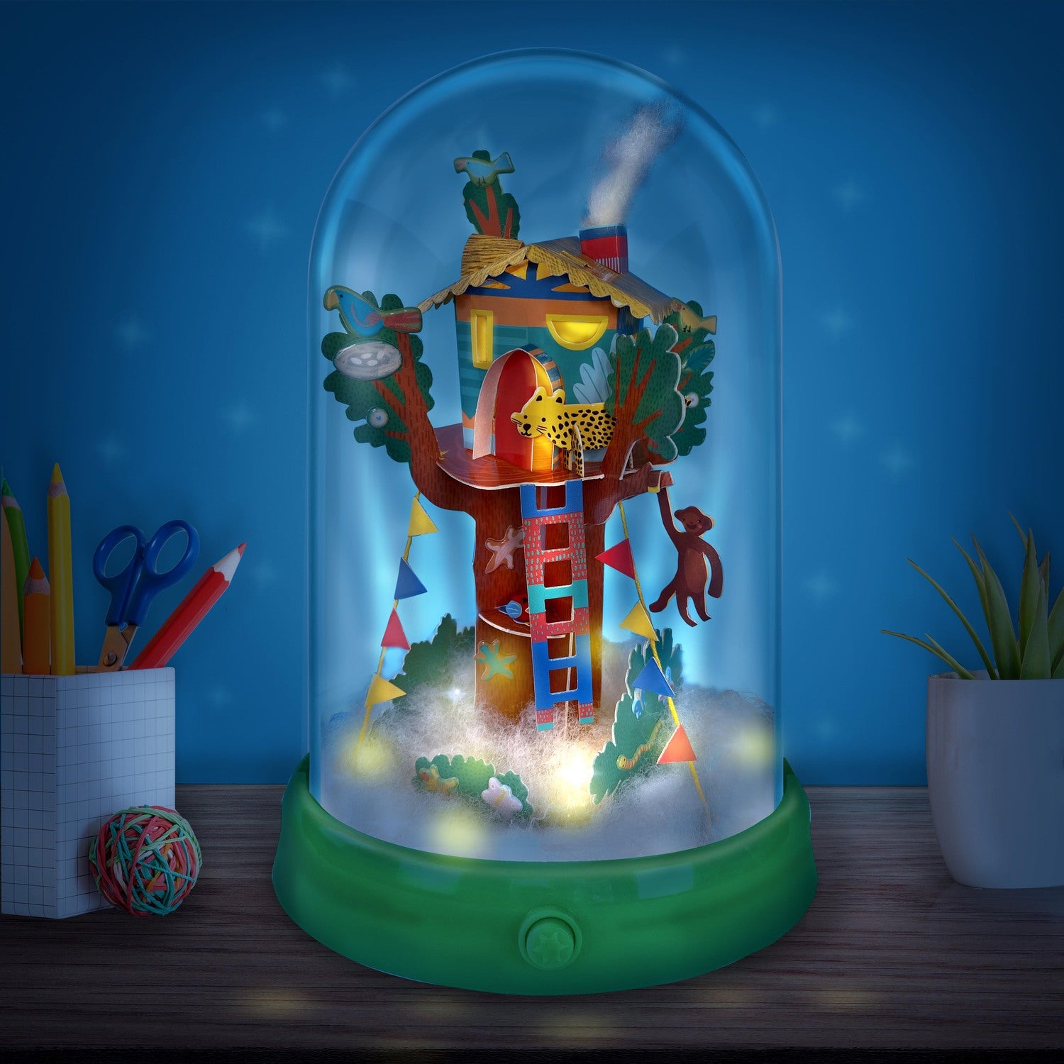 DIY Magical Light-up Dream Jars Jungle Treehouse
