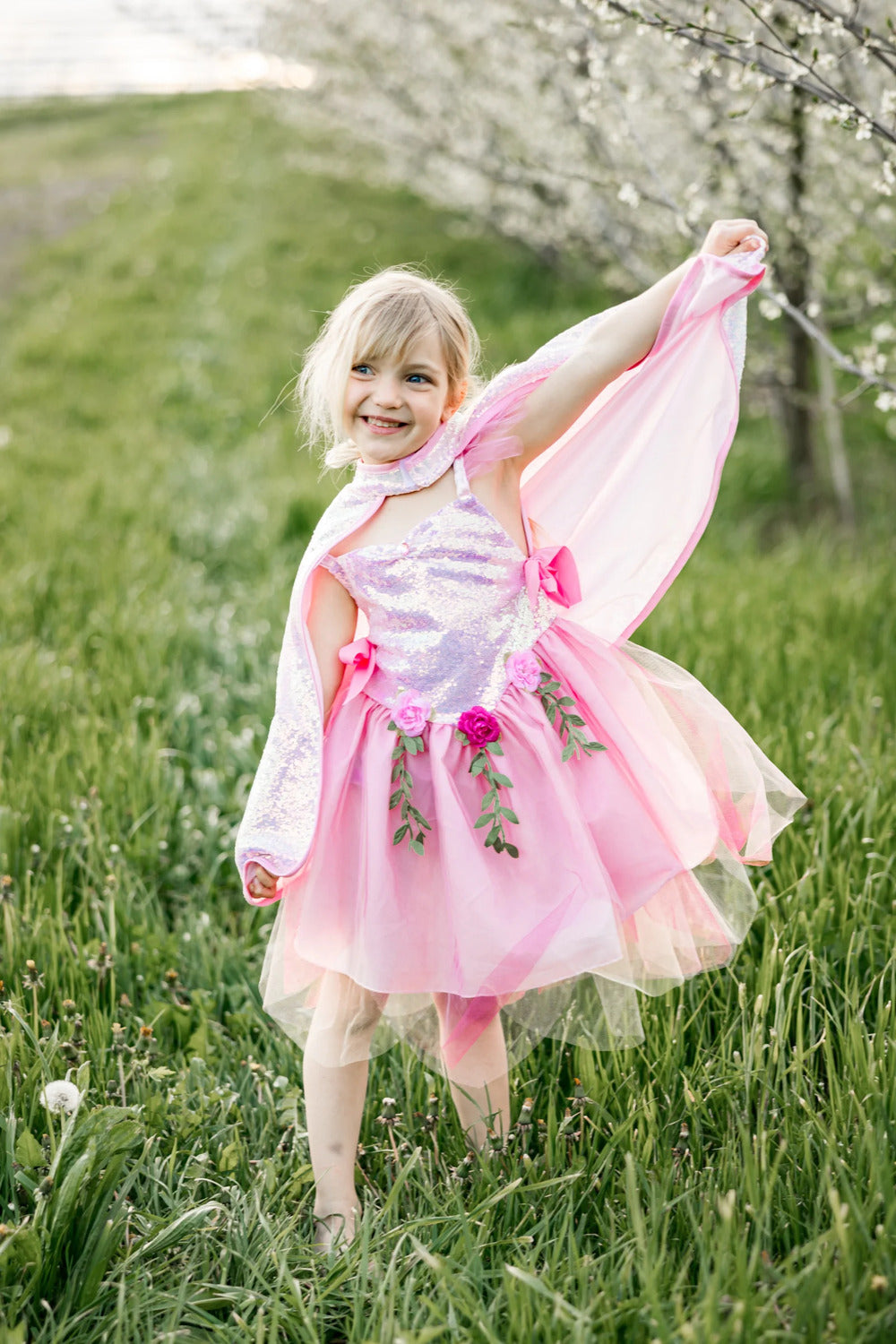 Pink Sequins Fairy Tunic (Size 3-4)  The Toy Maven