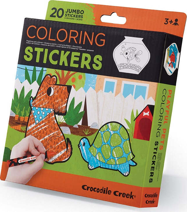 Coloring Stickers - Playful Pets