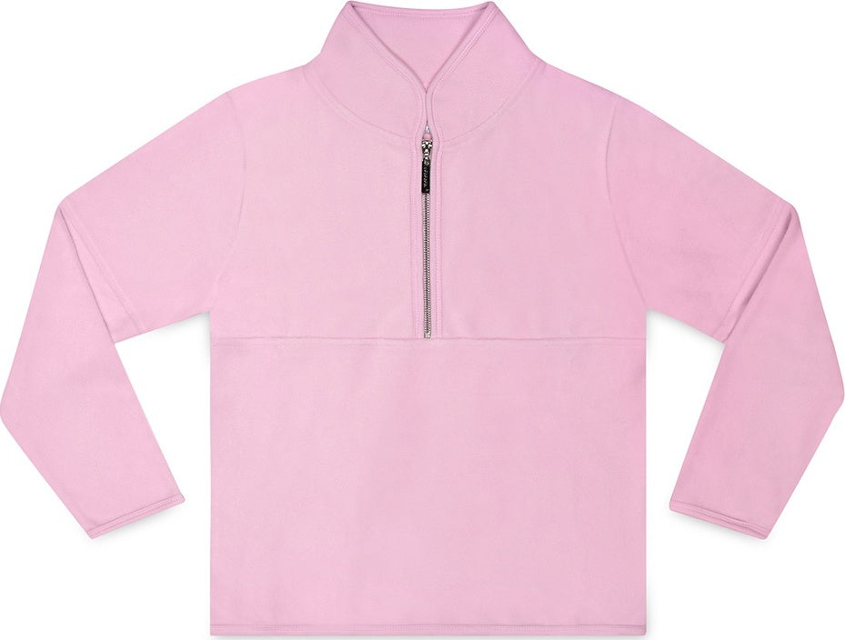 Pink Half Zip Fleece Pullover (Large)