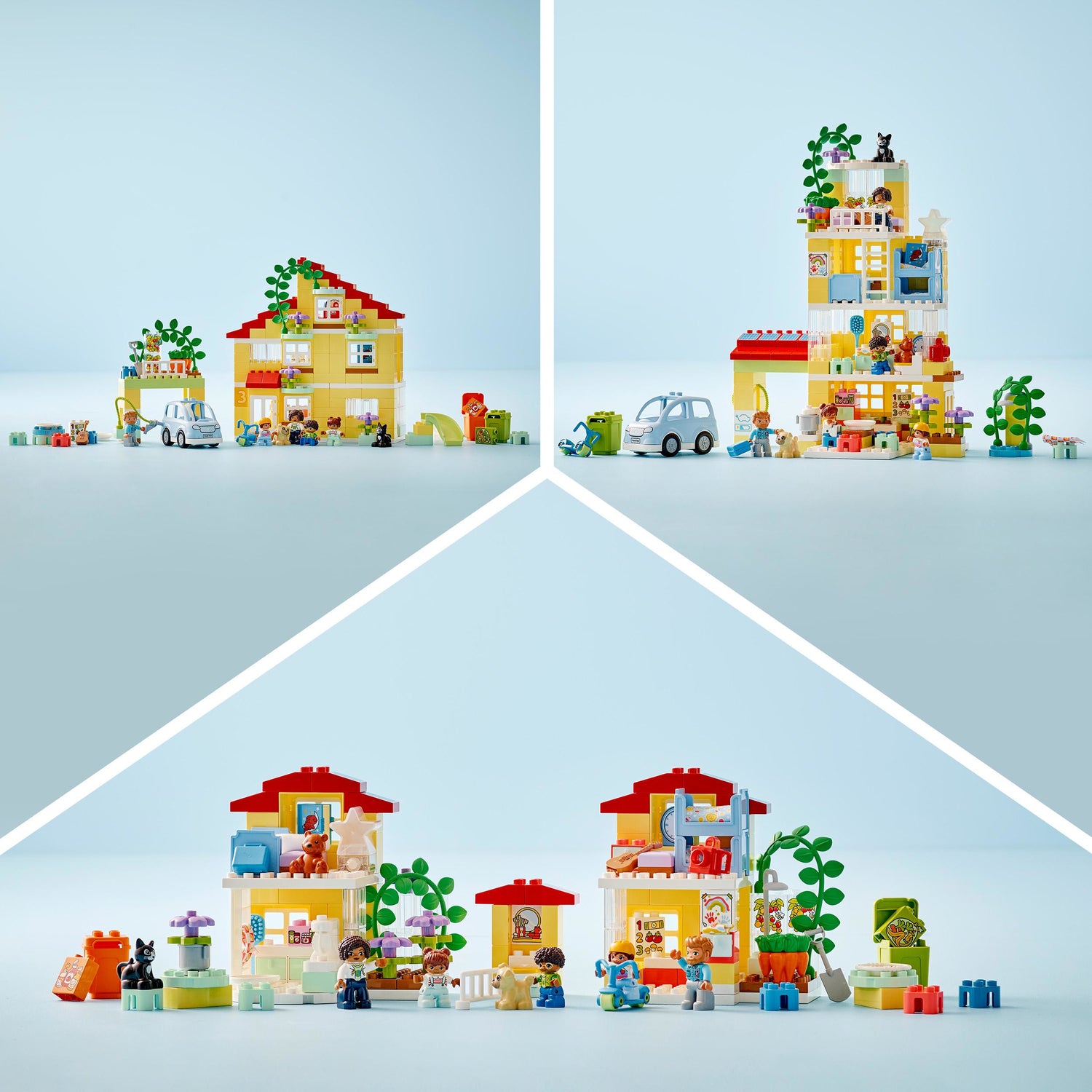 LEGO® DUPLO 3 in 1 Family House Set with Toy Car