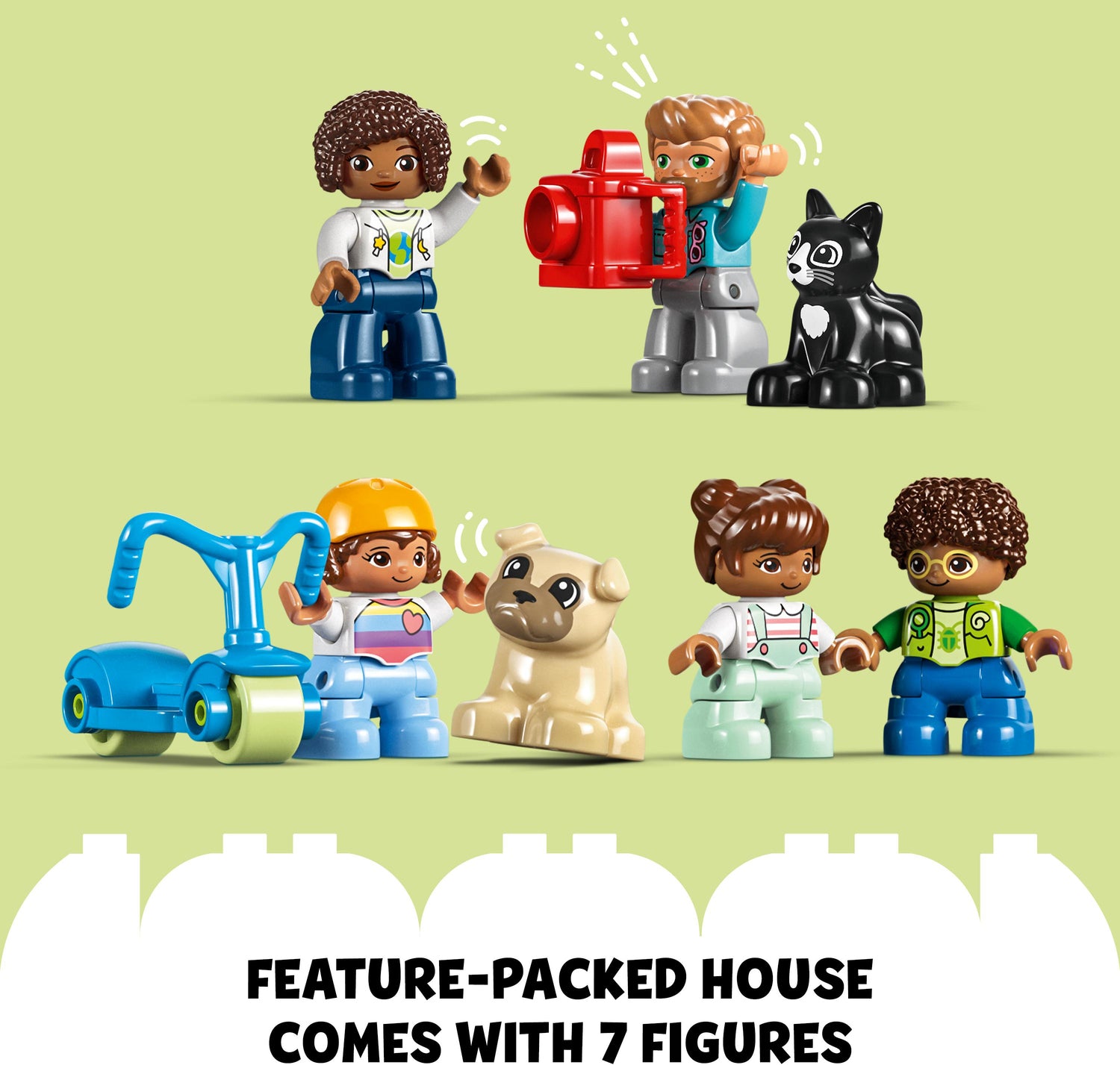 LEGO® DUPLO 3 in 1 Family House Set with Toy Car
