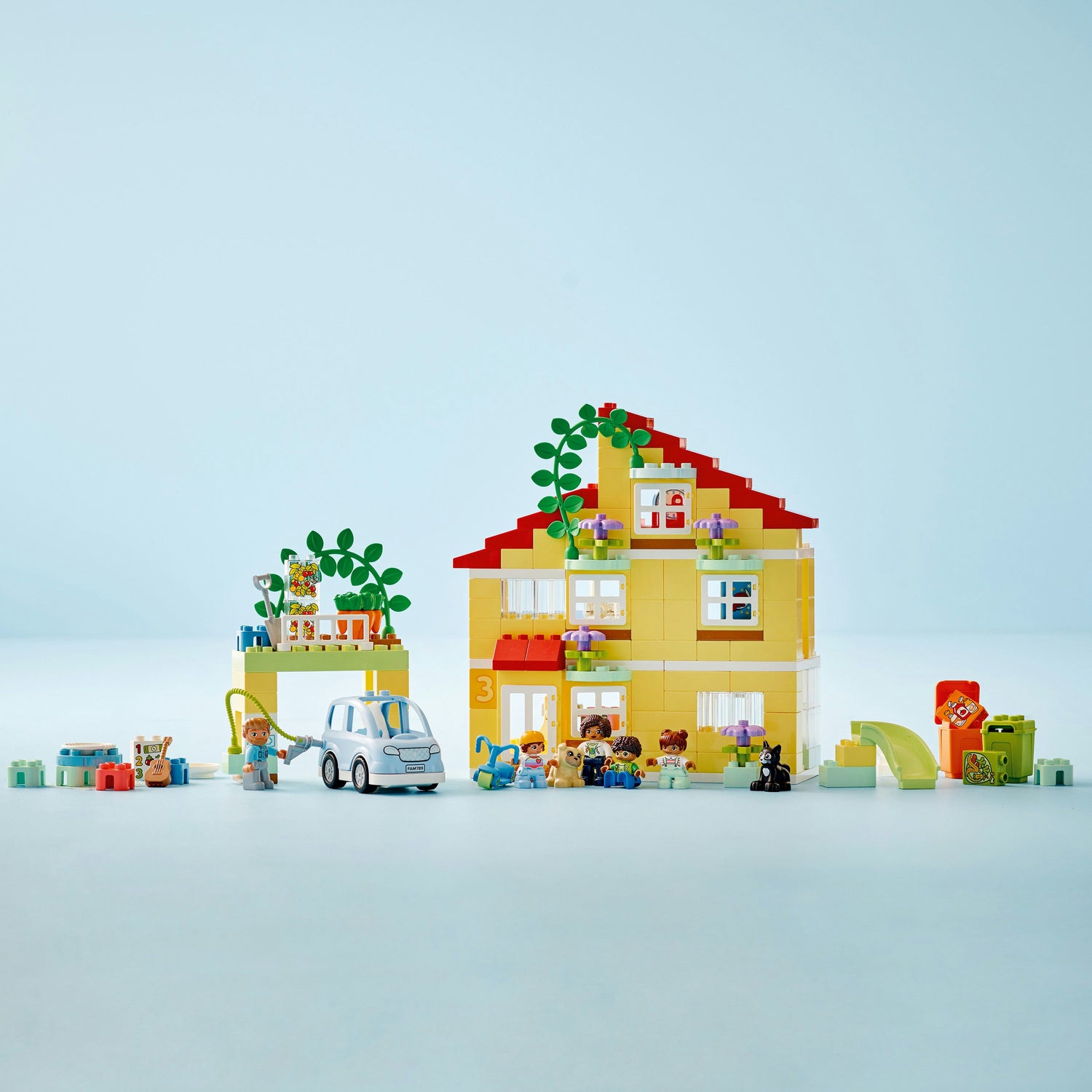 LEGO® DUPLO 3 in 1 Family House Set with Toy Car