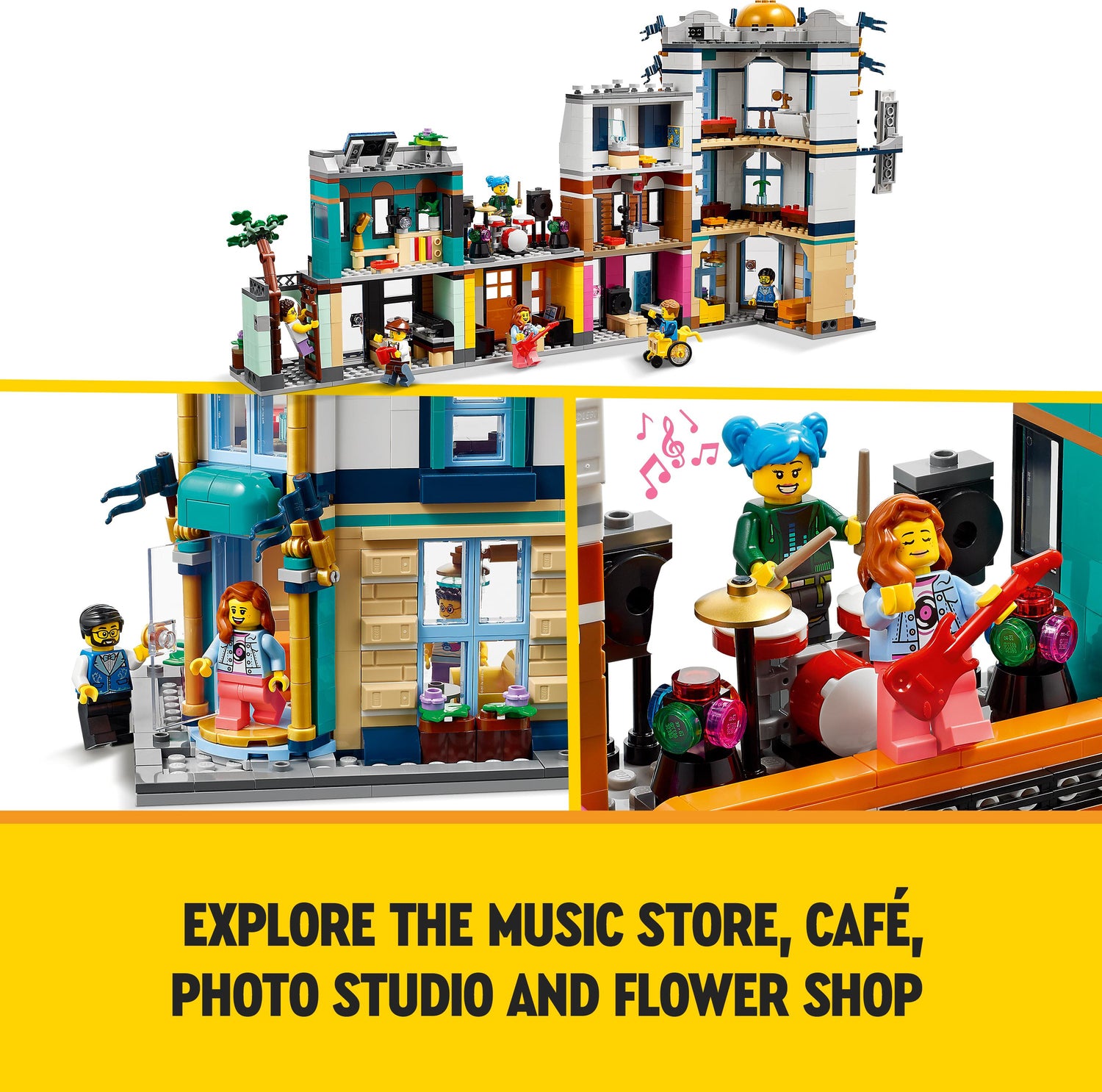 LEGO® Creator 3 in 1 Main Street Building Toy Set