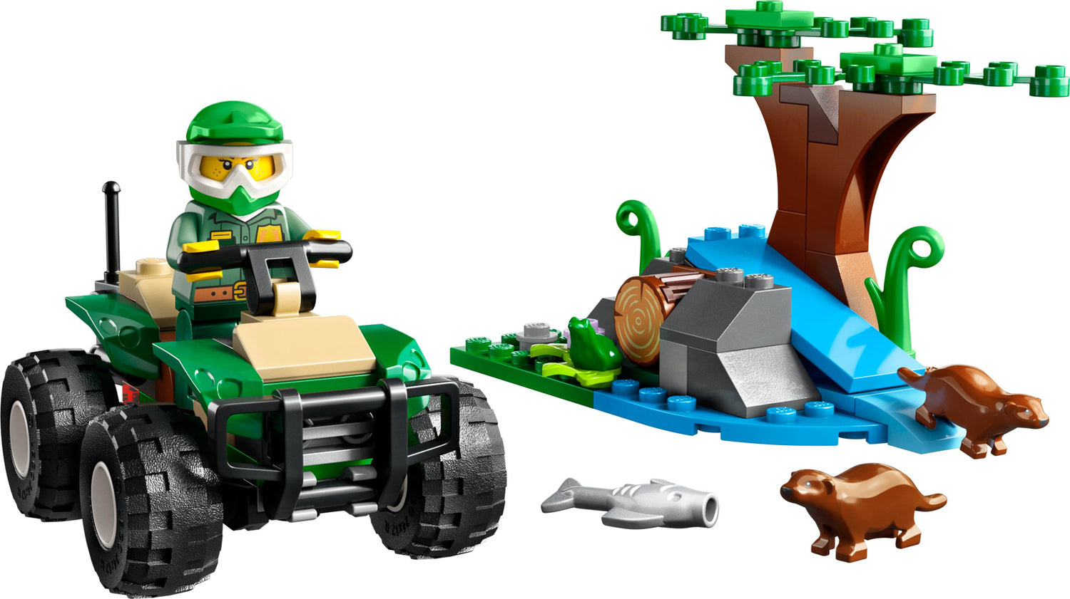LEGO® City Great Vehicles: ATV and Otter Habitat
