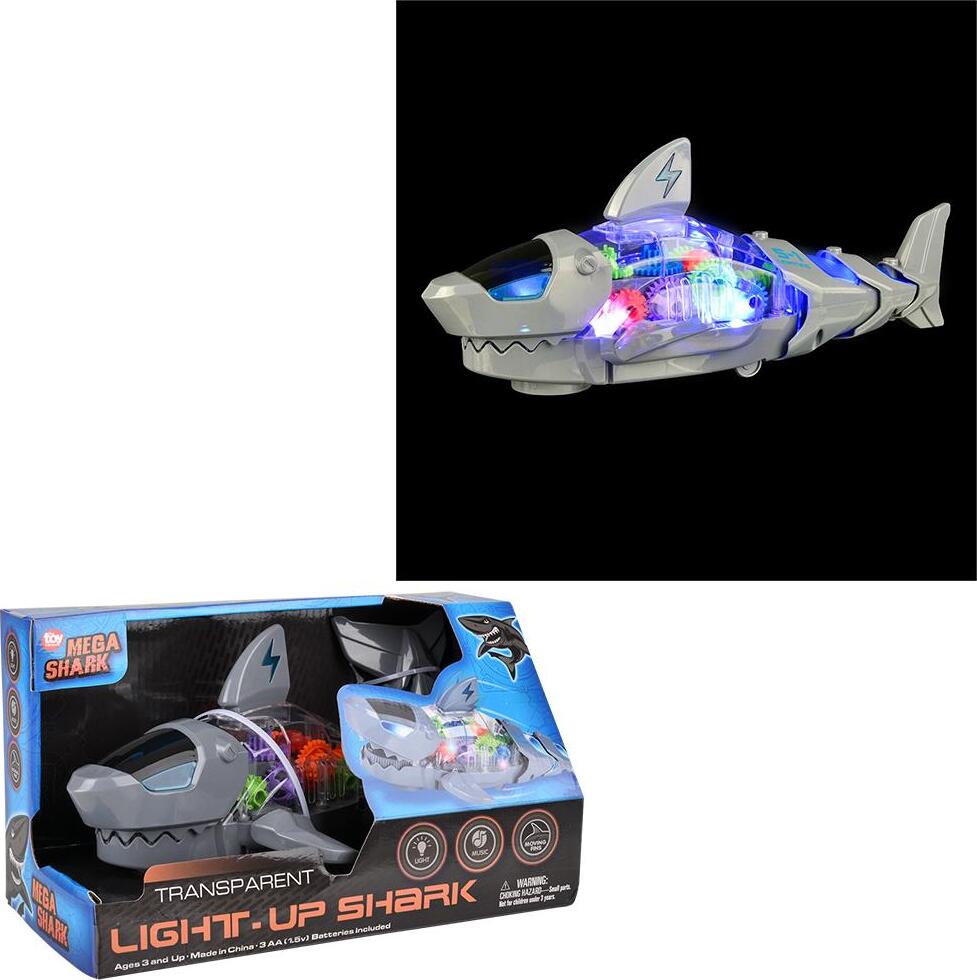 12" Light-Up Gear Shark