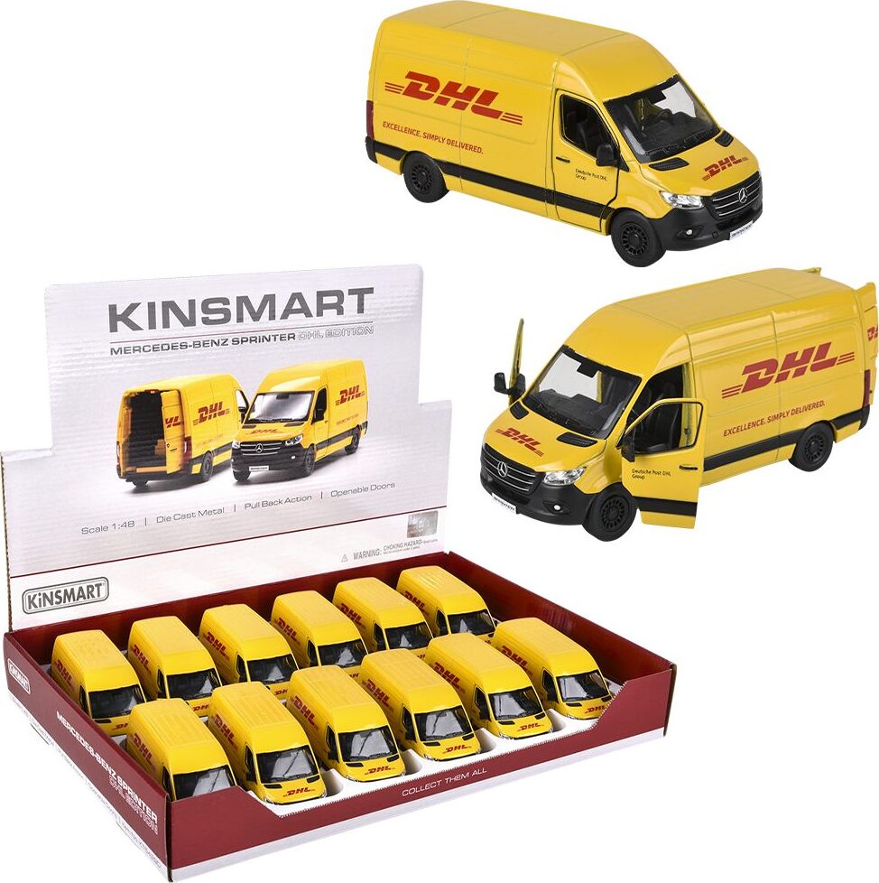 5" Diecast Pull Back Dhl Sprinter Van (assortment - sold individually)