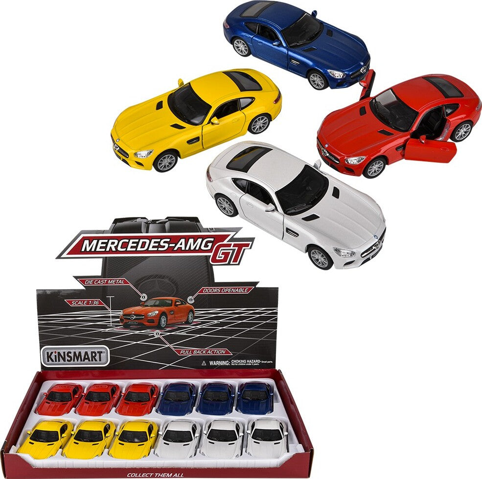 5" Diecast Pull Back Mercedes-Amg GT