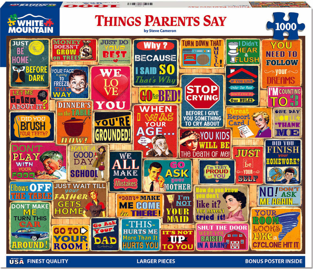 Things Parents Say - 1000 Piece Jigsaw Puzzle