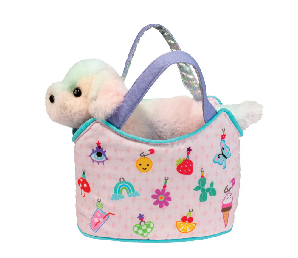 Charmingly Yours Sassy Sak with Rainbow Pup