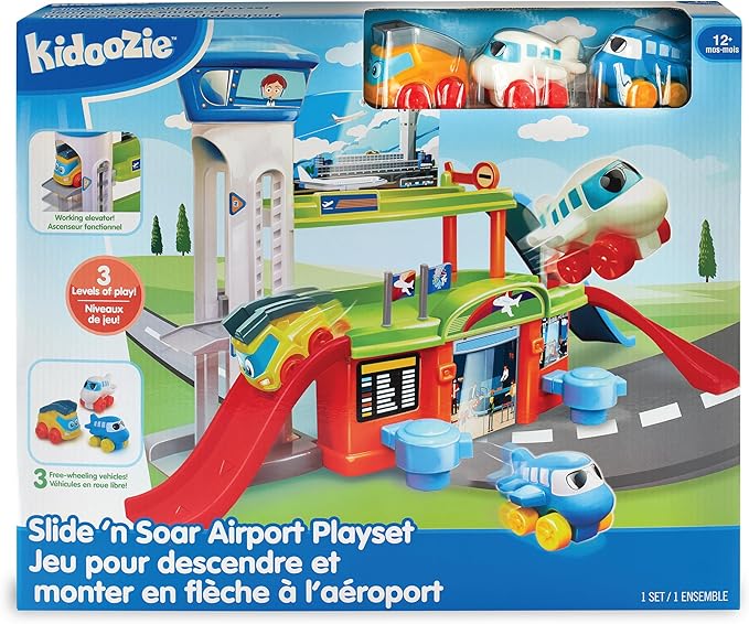 KidOozie - Slide 'N Soar Airport Playset