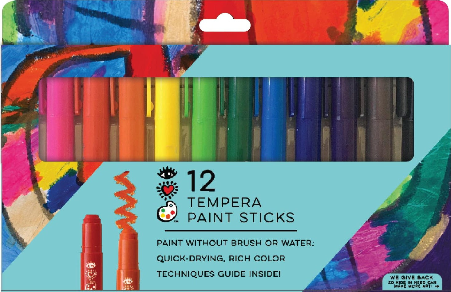 12 Tempera Paint Sticks