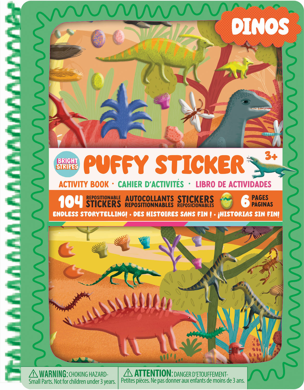 Puffy Sticker Books- Dinos – The Toy Maven