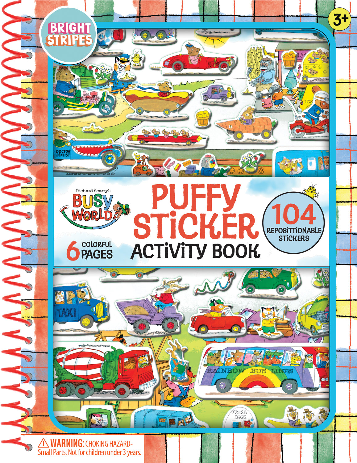 Puffy Sticker Books- Busy World