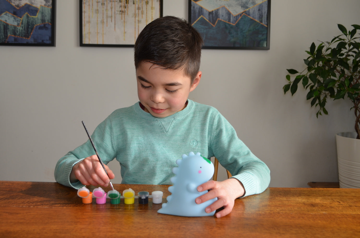 Paint Your Own Light up Dinosaur