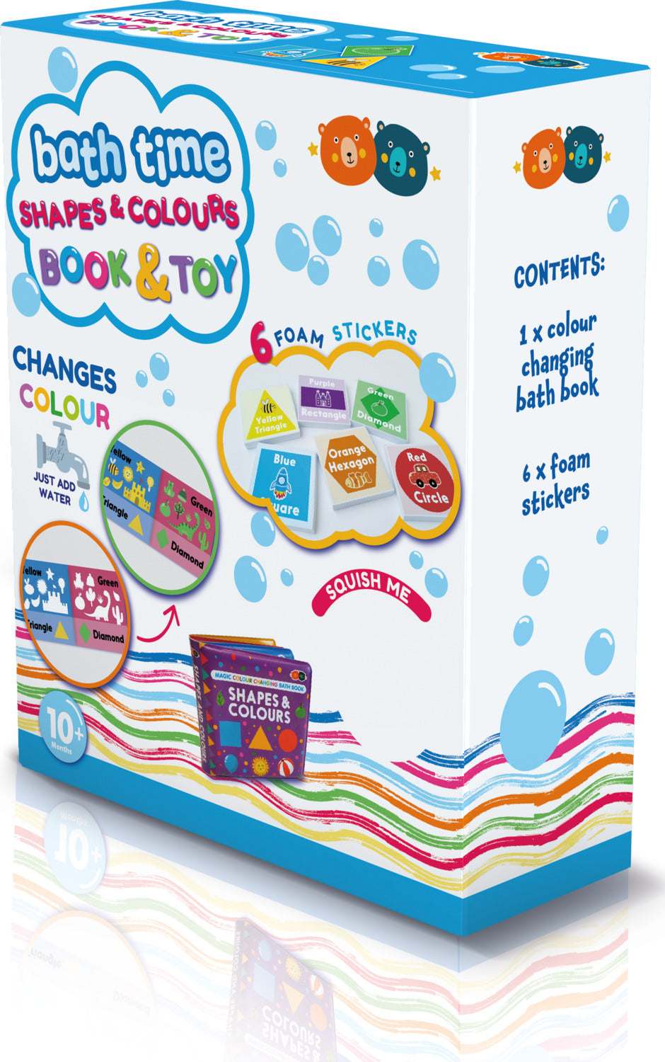 Magic Color Changing Bath Book and Sticker – Numbers