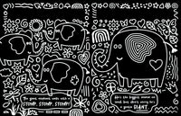 Neon Doodles Book - Wild Animals