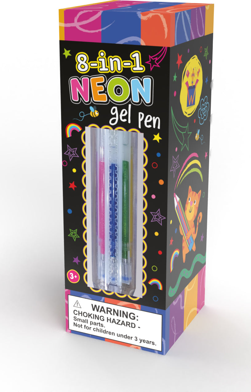 8 in 1 Neon Gel Pen