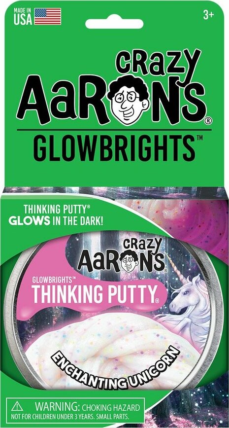 Enchanting Unicorn Glow-in-the-Dark Putty 4" Tin