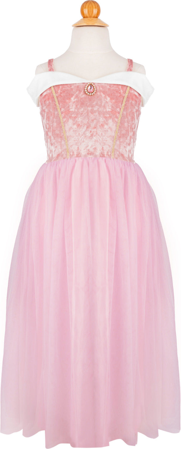 Velvety Soft Sleeping Sweetheart Princess Gown with Arm Warmers (Size 3-4)