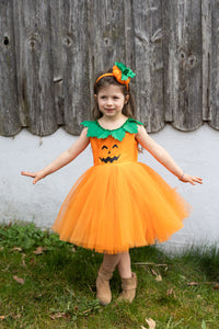 Pumpkin Patch Princess Dress (Size 3-4)