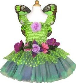 Fairy Blooms Deluxe Dress Green (Size 3-4)