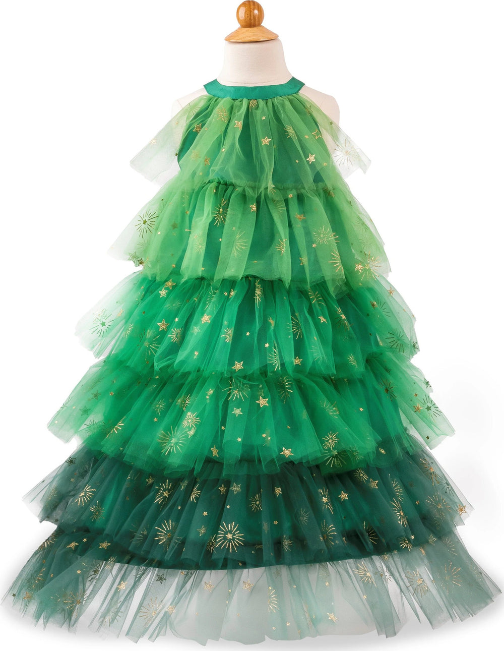 Christmas Tree Dress with Head Piece (sizes 3-4)