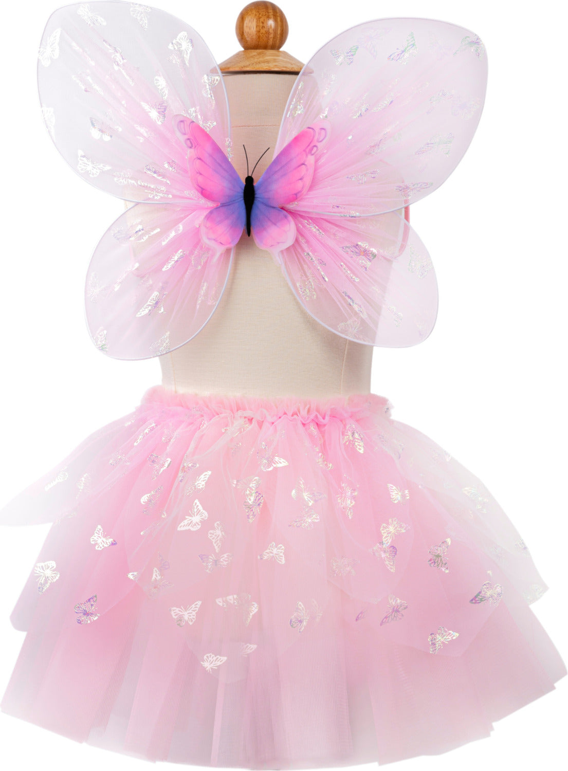 Flutter Butterfly Skirt & Wings (Pink, Size 4-6)