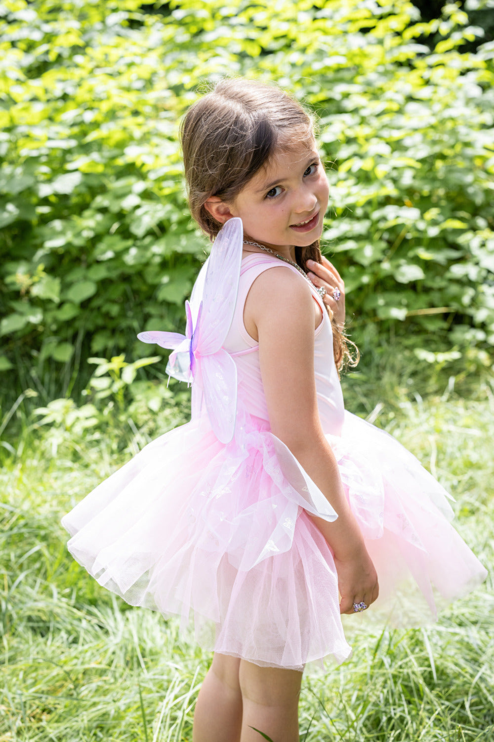 Flutter Butterfly Skirt & Wings (Pink, Size 4-6)