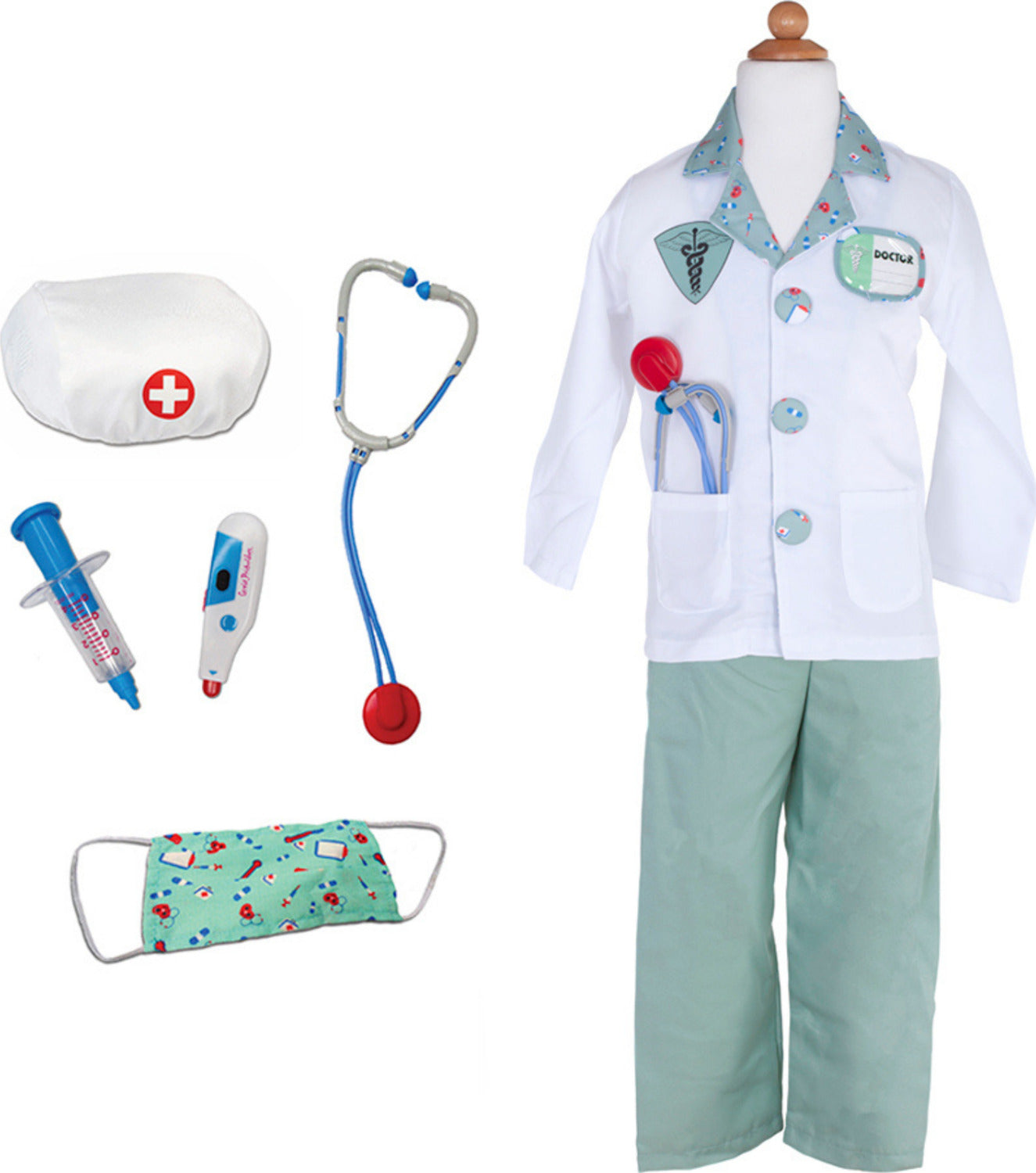 Green Doctor with Accessories (Size 3-4)