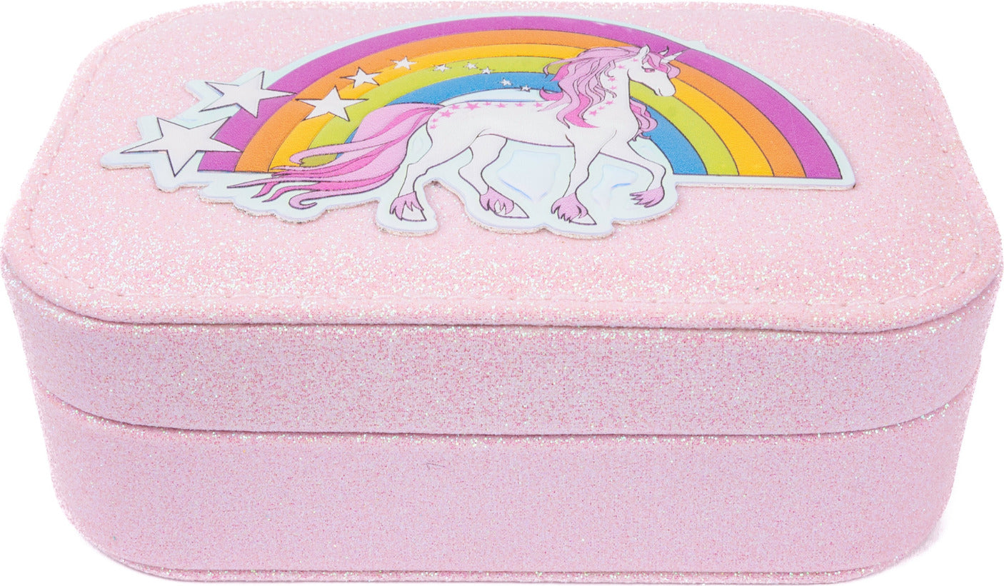Pretty Precious Unicorn Jewelry Box in Pink