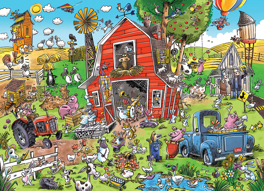 Farmyard Folly - family puzzle (350 pc)