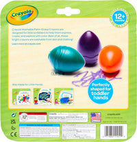 6 Count Washable Palm-Grasp Crayons