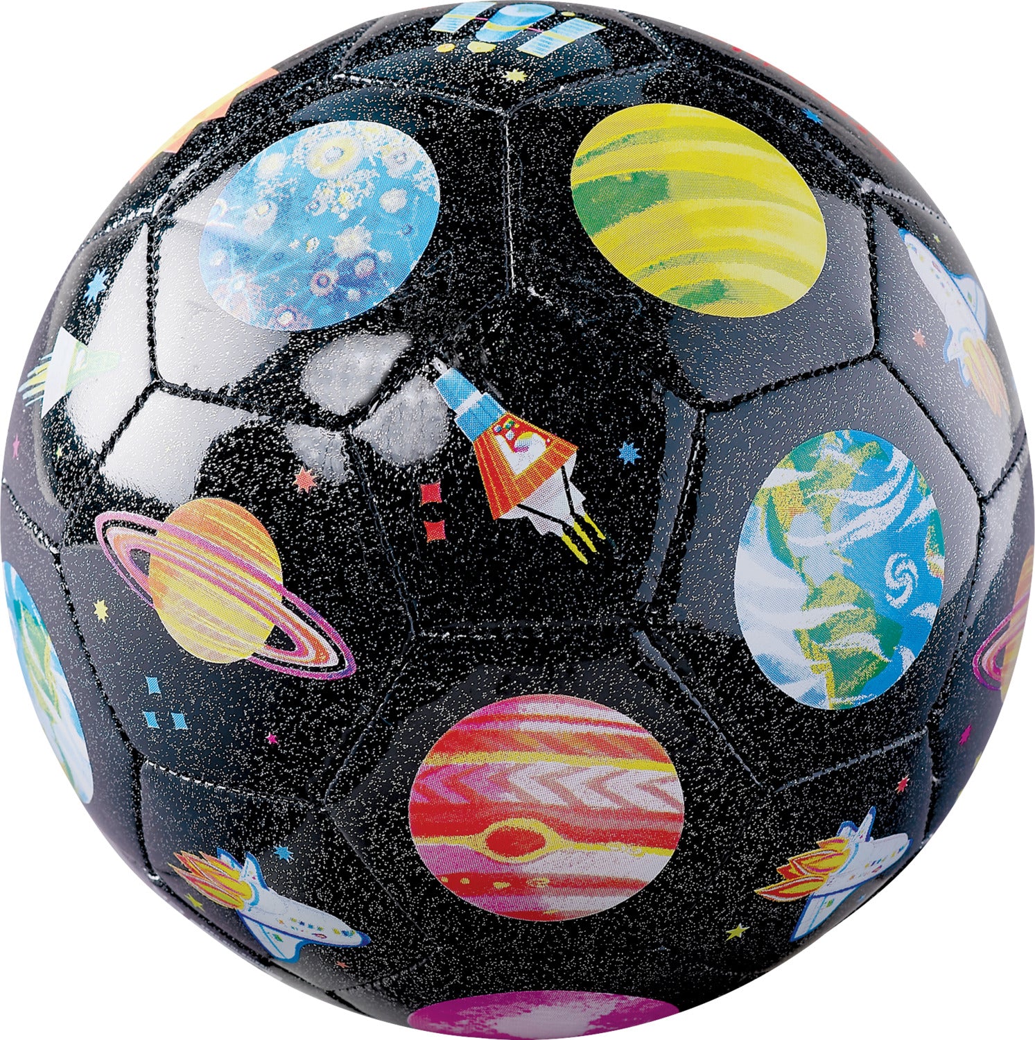 Size 3 Glitter Soccer Ball - Space Explorer