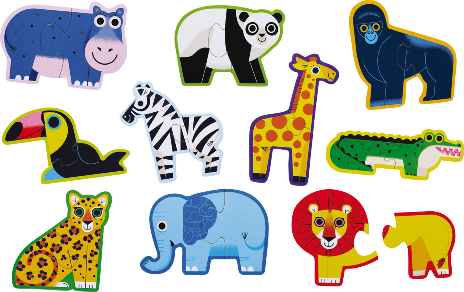 Let's Begin 2-Piece Box Puzzle - Jungle