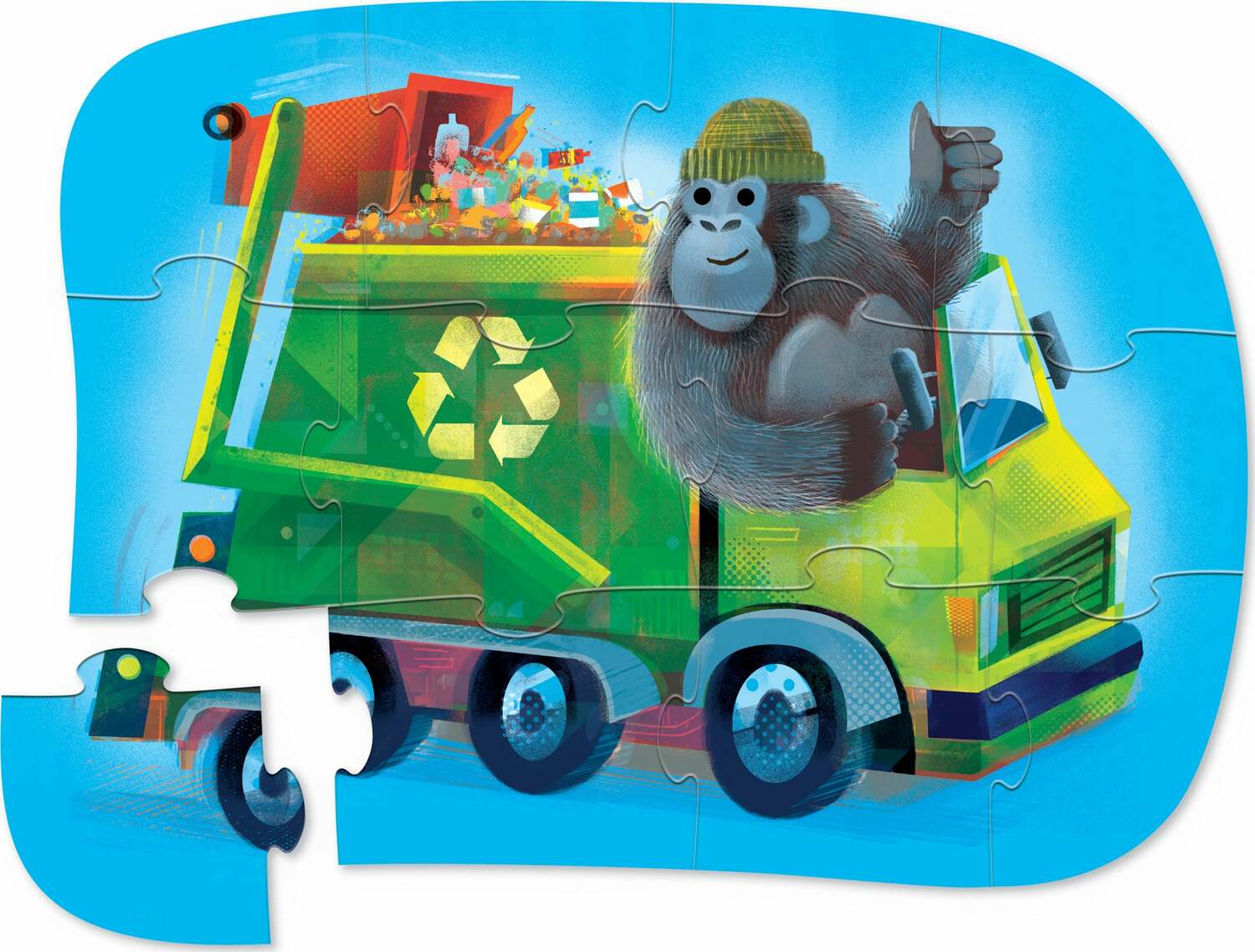 12-Piece Mini Puzzle - Go Gorilla