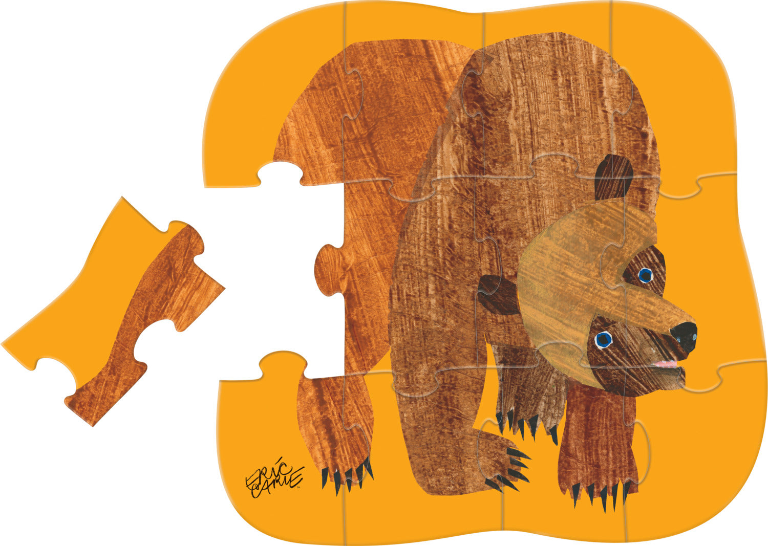 12-Pc Mini Puzzle - Brown Bear Brown Bear – The Toy Maven