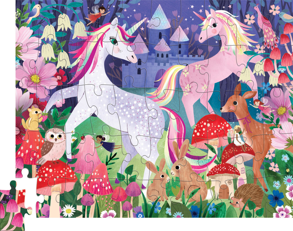 50 Pc Flat House Puzzle - Unicorn Castle
