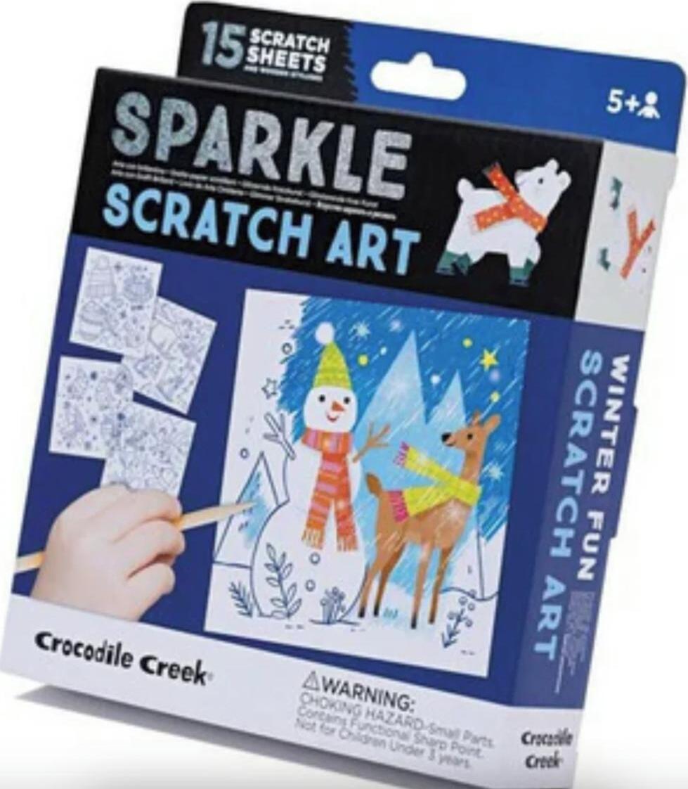 Sparkle Scratch Art - Winter Fun