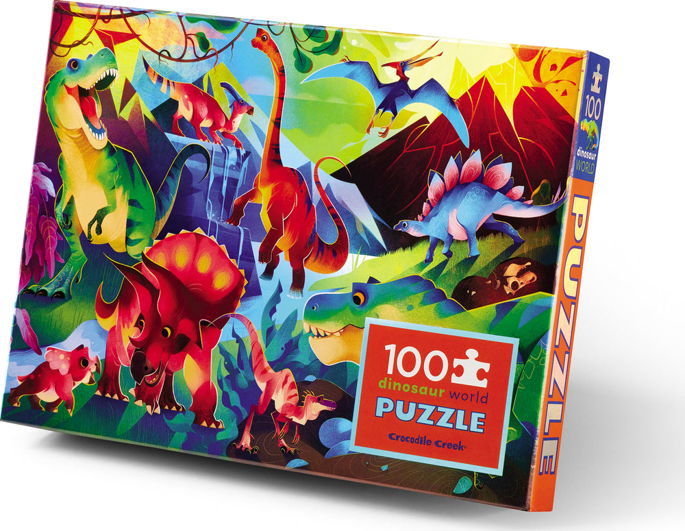 100 Pc Holographic Dinosaur World Puzzle